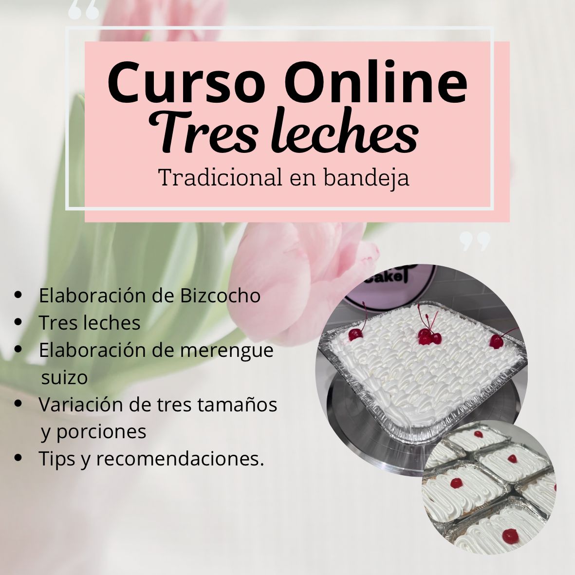 Curso Online Tres leches