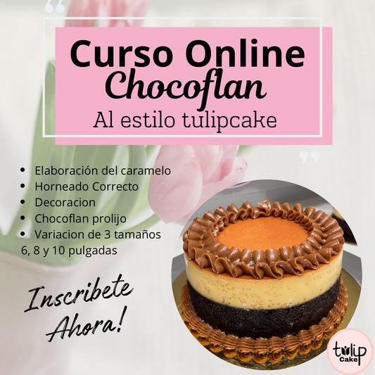 Curso Online Chocoflan Al Estilo Tulipcake